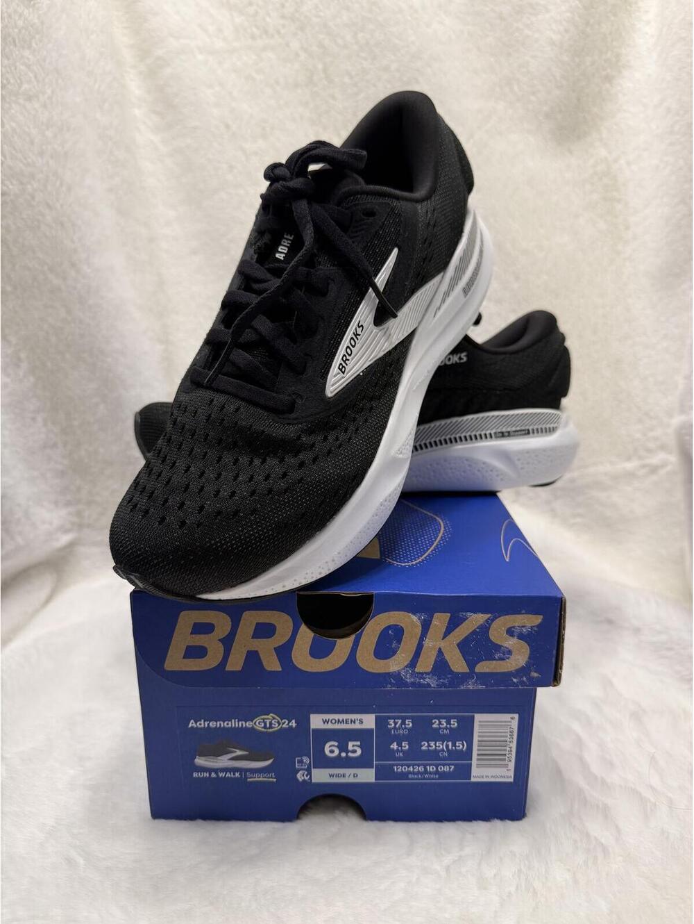 NEW BROOKS ADRENALINE GTS 24 RUN/WALK SNEAKERS WOMEN'S SIZE 6.5 WIDE (D)